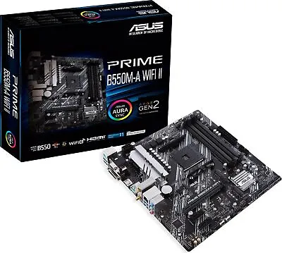 £134.59 • Buy ASUS Prime B550M-A WIFI II MATX Motherboard For AMD AM4 CPUs