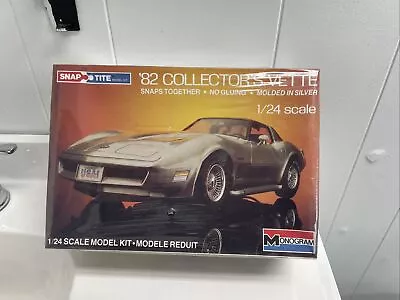 Monogram Snap-Tite '82 Collectors Vette 1/24 Scale Model Kit #1414 Sealed • $12.99