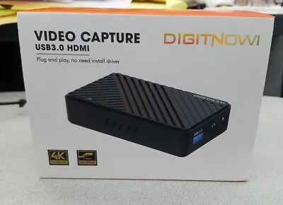$29.99 • Buy DIGITNOW 4K Audio Video Capture, USB 3.0 HDMI Video Capture Device, Fast Ship