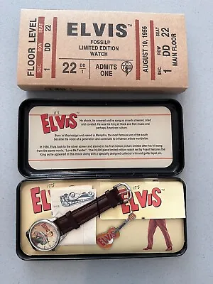 ELVIS PRESLEY King Of Rock And Roll FOSSIL WATCH LIMITED EDITION • $70