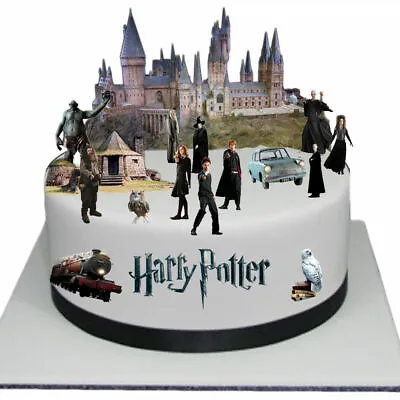 Harry Potter Scene Edible Thick Wafer Paper Cake Toppers Decorations • £3.99