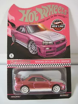 Hot Wheels Collectors RLC Exclusive Pink Nissan Skyline GT-R (BNR34) • $88.95