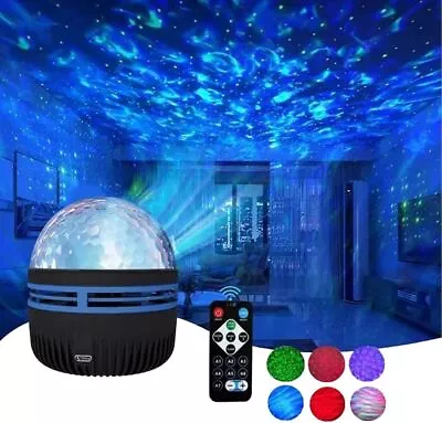 2 In 1 Northern Lights And Ocean Wave Projector With 14 Light Effects For Party • £7.59