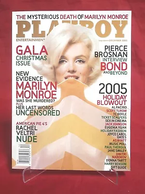 PLAYBOY Magazine December 2005 Marilyn Monroe ISSUE Original Release  • $14.99