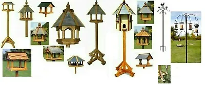 Tom Chambers Range : Wooden Slate Roof Garden Dovecote & Bird Table House Feeder • £15.99