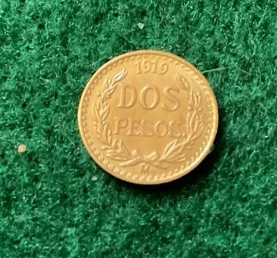 1919 Gold Mexico Dos Pesos - TD2 • $199.95