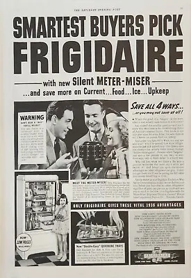 1938 Frigidaire Silent Meter Refrigerator Vintage Ad Smartest Buyers Pick • $9.95