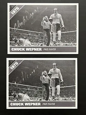 Chuck Wepner Autograph Card Vs Muhammad Ali (2) • $5.99