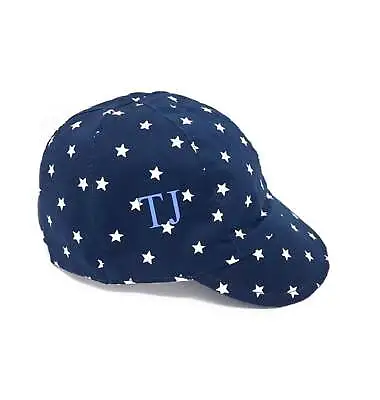 Personalised Baby Boy Baseball Cap | Navy With White Sun Hat • £10