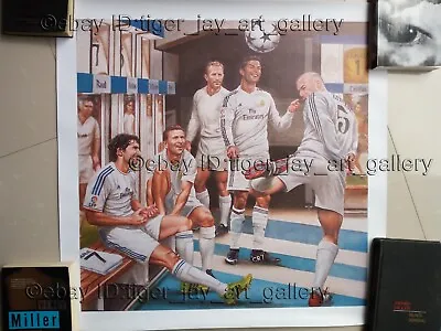 Real Madrid Alfredo Di Stefano Ferenc Puskas Raúl González Blanco Ronaldo Print • $27.59