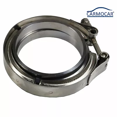 $14.97 • Buy 3  Inch V-Band Clamp Stainless Steel With 2 Flange Kit For Exhaust Downpipe