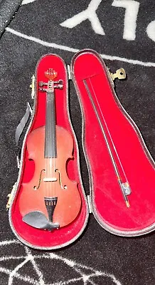 Vintage Mozart Wooden Miniature Violin Model Mini Musical Instrument • $34.99