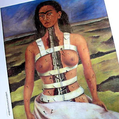 Frida Kahlo Self Portrait Original 1998 Large Exhibition Poster • $175