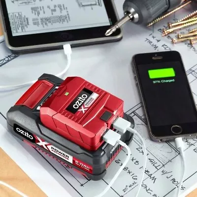 Ozito PXC 18V USB Power Station Portable Charger ToolsPhonesTablets Compact AU • $34.42