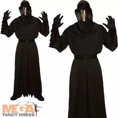 Adult Mirror Faced Grim Reaper Costume One Size • £13.49