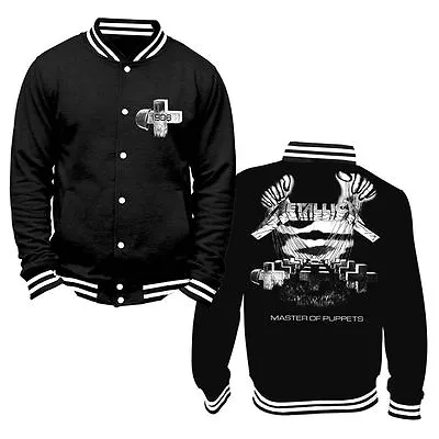 $55.65 • Buy Metallica - Master Of Puppets - Official Men's Distressed Black College Jacket