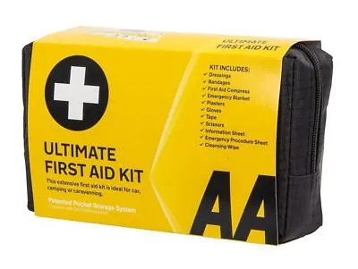 AA Ultimate First Aid Kit - Car Caravan Van Home Travel - Dressings Bandages Etc • £12.99