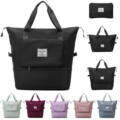 $24.95 • Buy Women Large Capacity Collapsible Travel Bag Expandable Waterproof Duffel Bag