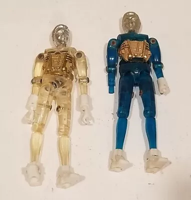 Vintage Mego Micronauts TIME TRAVELERS CLEAR AND BLUE FIGURES • $59.99