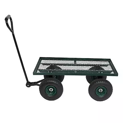 Utility Garden Cart Wagon Heavy Duty Mesh Steel Wagon Cart For Garden • $60.99