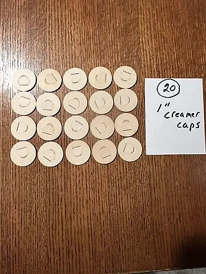 Lot Of 20 Small Creamer Caps Milk Caps 1” In Diameter • $10