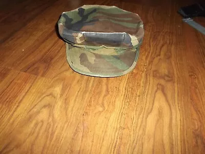 US Marine Corps USMC EGA Woodland Camo 8 Point Utility Cover Hat Cap • $2