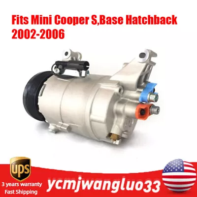 A/C AC Compressor Fits Mini Cooper SBase Hatchback 2002 2003 2004 2005 2006 NEW • $120.65