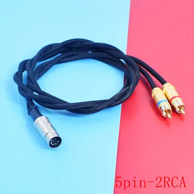Hifi Audio Cable 5 PIN DIN TO PHONO RCA Or XLR OCC Silver Plated INTERCONNECT • £75.60