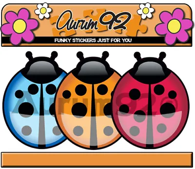 Ladybird Stickers. Mixed Colours X12 • £4.99