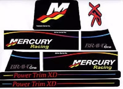 Mercruiser The New  Premium Quality  Bravo Three Racing Xr  W/ Rams Sticker Set • $29.95