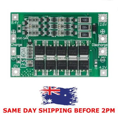 3S 12.6V 60A BMS PCB Protection Board For 18650 Li-ion Lithium Battery Cell • $6.95