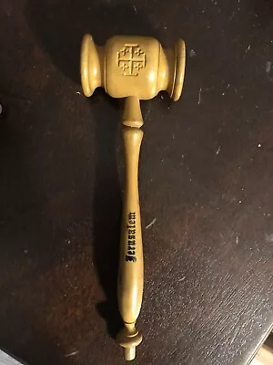 Vintage Wooden Gavel Jerusalem Court Judge Lawyer Auctioneer Auction 9 1/4” Rare • $24.99