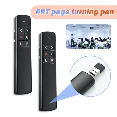 £20.03 • Buy 2.4GHz PPT Powerpoint Clicker With Laser Pointer Presenter Remote For Mac Laptop