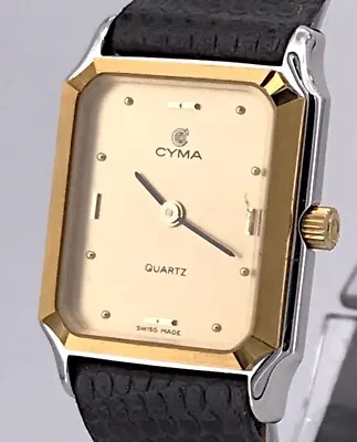 Cyma Cal. 578.001 Vintage Watch Plating Gold Lady 20 Mm Watch Doesn'T Works 3wc • $136.44