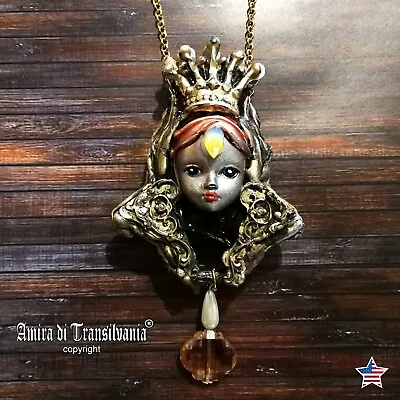 Luxury Jewelry Necklace Pendant Women Vintage Jewellery Charm Doll Ooak Princess • $170.10