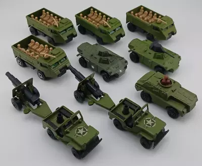 Vintage Match Box Super Fast Diecast ( Lot Of 11 ) Military Vehicles & Equipment • $40