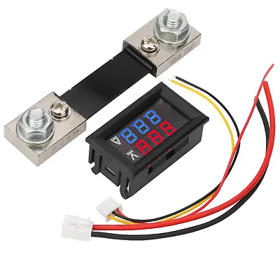 DC 100V 100A Voltmeter Ammeter Dual LED Display Panel Volt Guage Amp Meter Shunt • $12.98