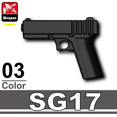 SG17 Pistol 9mm Compatible With Toy Brick Minifigures Army SWAT • $1.67