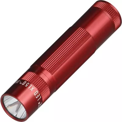 Mag-Lite XL-50 Series LED Flashlight Water Resistance Strobe Mode Batteries Red • $54.19