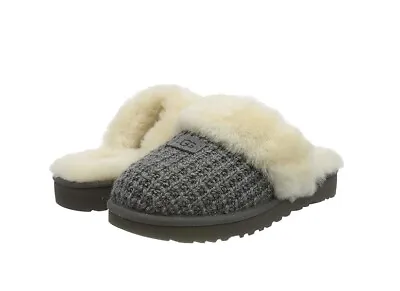 Ugg Cozy Charcoal Knit Slipper Us Size 6 $120 • $89