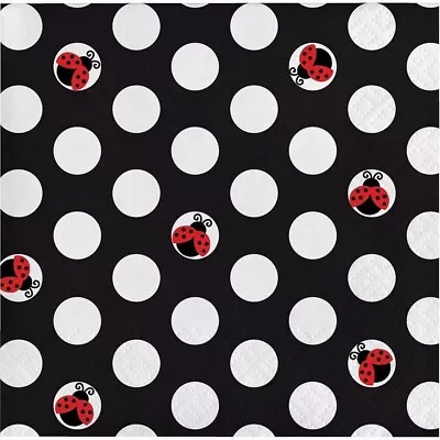 Creative Party Ladybird Napkins (Pack Of 16) SG28928 • £6.59