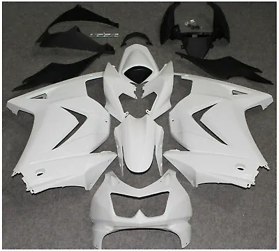 White Fairing Bodywork Kit For Kawasaki Ninja 250R EX250 2008-2012 ABS Injection • $281.28