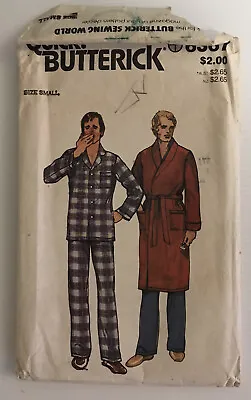 Butterick 6367 Vintage 80s Sewing Pattern Mens' Pyjamas & Robe Size: SMALL • $7.72