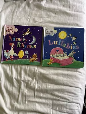 Nursery Rhymes And Lullabies Hardcover Books With Sing Along CDs • $35.25