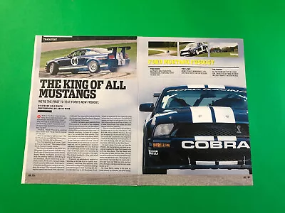 2007 Ford Mustang Fr500gt Fr 500 Gt Original Vintage Print Ad Road Test 5 Page • $6.25