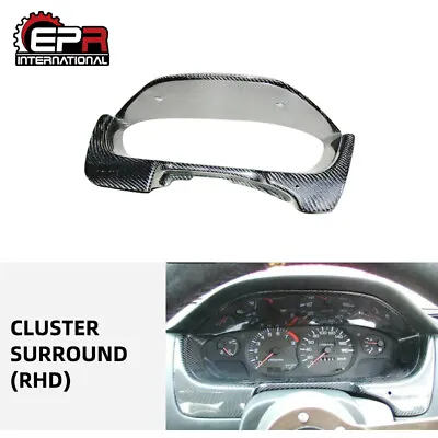 For Nissan S14 Silvia RHD Carbon Fiber Cluster Surround Interior Trim Cover  • $278.21