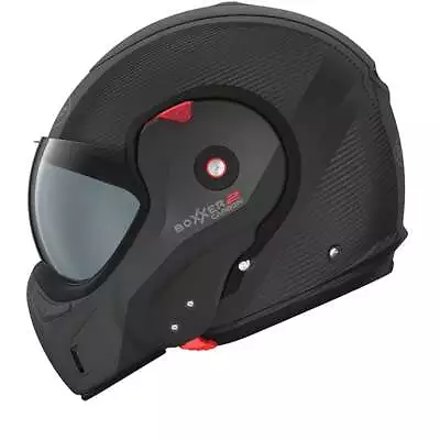 ROOF RO9 BOXXER 2 Carbon Wonder Matt Black Modular Helmet  - New! Fast Shipping! • $450.17