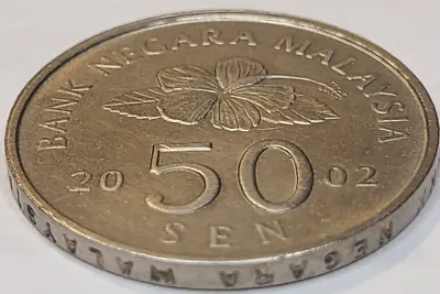 Malaysia 2002 50 Sen Coin Bank Of Negara (HIGH GRADE COIN)  KM# 53 US SELLER • $8