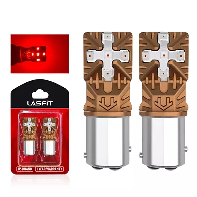 Lasfit LED Brake Stop Tail Light Bulbs Lamps Pure Red 1157 7528 2357 2057 12499 • $15.99