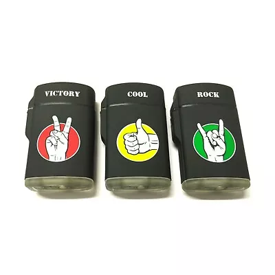 £9.99 • Buy 3 X ZENGAZ MAXI JET ZL-10 Refillable Limited Edition Lighter Hand Sign Designs